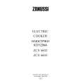 ZANUSSI ZCS6602W Manual de Usuario