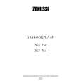 ZANUSSI ZGF754IN Manual de Usuario