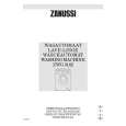 ZANUSSI ZWG3162 Manual de Usuario