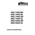 JUNO-ELECTROLUX JKG7493BL Manual de Usuario