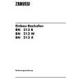 ZANUSSI BN213W Manual de Usuario