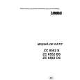 ZANUSSI ZC8552CS Manual de Usuario