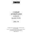 ZANUSSI ZOG730X Manual de Usuario
