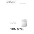 ROSENLEW PASSELI RW750 Manual de Usuario