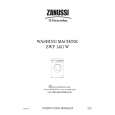 ZANUSSI ZWF1451W Manual de Usuario