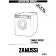 ZANUSSI TD160 Manual de Usuario