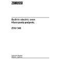 ZANUSSI ZOU346X Manual de Usuario