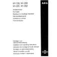 AEG VH202 Manual de Usuario