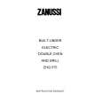ZANUSSI ZHQ575X Manual de Usuario