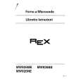 REX-ELECTROLUX MW926NE LOT1 Manual de Usuario