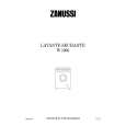 ZANUSSI W1003 Manual de Usuario