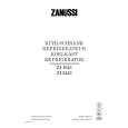 ZANUSSI ZI1643 Manual de Usuario