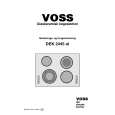 VOSS-ELECTROLUX DEK 2445-AL VOSS/HIC Manual de Usuario