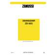 ZANUSSI ZDI6053W Manual de Usuario