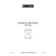 ZANUSSI ZT1014 Manual de Usuario