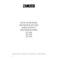 ZANUSSI ZI5235 Manual de Usuario