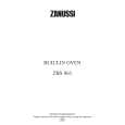 ZANUSSI ZBS863X Manual de Usuario