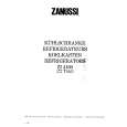 ZANUSSI ZI4160 Manual de Usuario