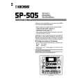 BOSS SP-505 Manual de Usuario