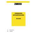ZANUSSI DA6342 Manual de Usuario