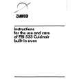 ZANUSSI FBi533B Manual de Usuario