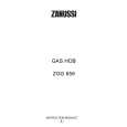 ZANUSSI ZGG659ICNC Manual de Usuario