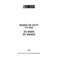 ZANUSSI ZC5040S Manual de Usuario