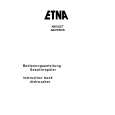ETNA A8015RVS/E01 Manual de Usuario