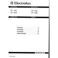 ELECTROLUX TF1168SLG Manual de Usuario