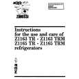 ZANUSSI Z1163TRM Manual de Usuario