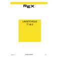 REX-ELECTROLUX TT08E Manual de Usuario