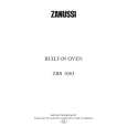 ZANUSSI ZBS1063X Manual de Usuario