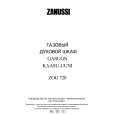 ZANUSSI ZOG720W Manual de Usuario