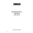 ZANUSSI CZF145W Manual de Usuario