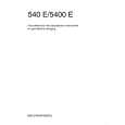 AEG 540E-S Manual de Usuario