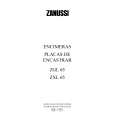 ZANUSSI ZXL65IX Manual de Usuario