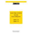 ZANUSSI ZBM775W Manual de Usuario