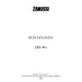 ZANUSSI ZBS963X Manual de Usuario