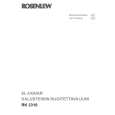 ROSENLEW RK3310W Manual de Usuario