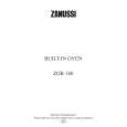 ZANUSSI ZOB160W Manual de Usuario