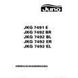 JUNO-ELECTROLUX JKG7492BL Manual de Usuario