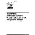 ZANUSSI Z20/15PR Manual de Usuario