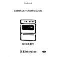 ELECTROLUX GH60-4VCWE Manual de Usuario