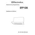 ELECTROLUX EFP636K/SK Manual de Usuario