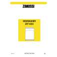 ZANUSSI ZDT6253 Manual de Usuario