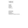 AEG 1400D-M/S Manual de Usuario