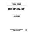 FRIGIDAIRE FCFH103BW Manual de Usuario