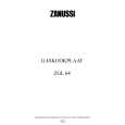 ZANUSSI ZGL64IX/B Manual de Usuario