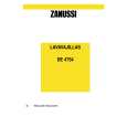 ZANUSSI DE4754 Manual de Usuario