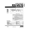 YAMAHA RXV670 Manual de Servicio